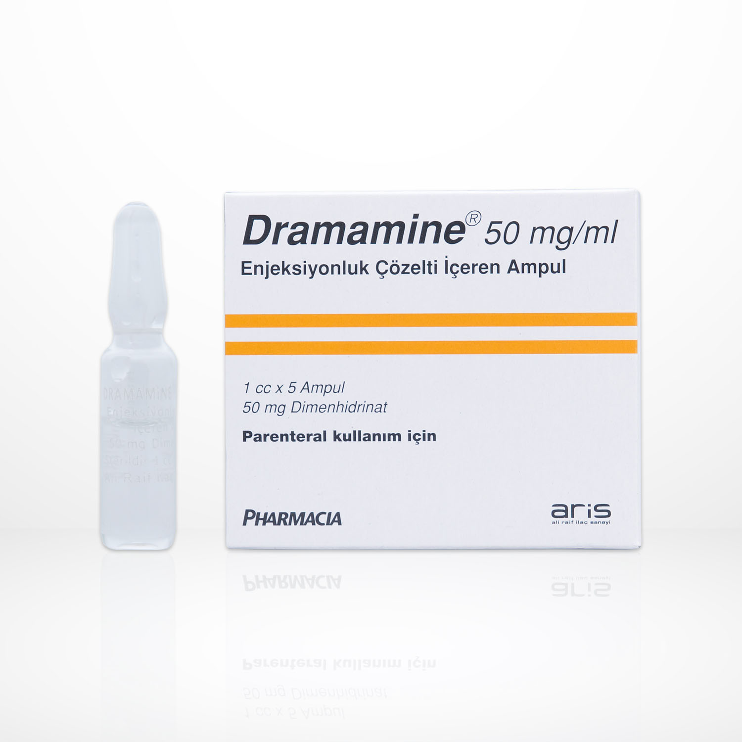 DRAMAMINE 50 mg/ml Enjeksiyonluk Çözelti İçeren Ampul ARİS Resmi